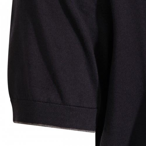 NAVY COTTON POLO SHIRT