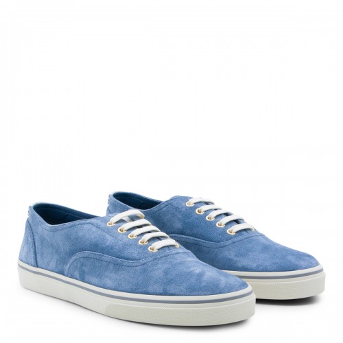 DENIM SUEDE SNEAKERS