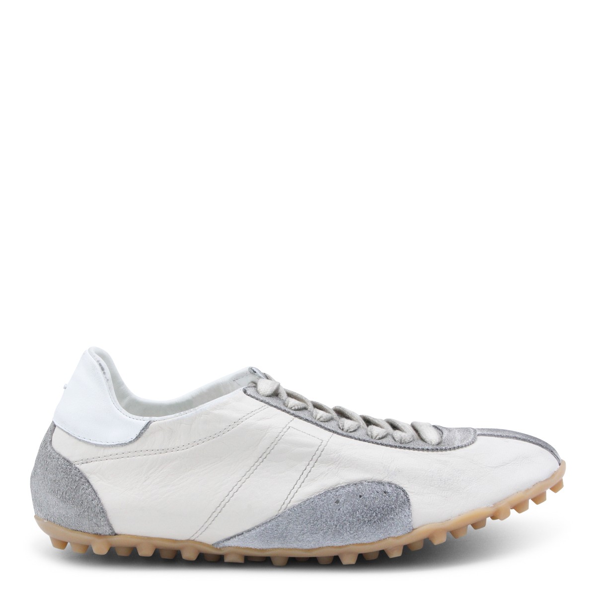 WHITE AND GREY LEATHER SPRINTER LOW...