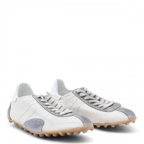 WHITE AND GREY LEATHER... 2