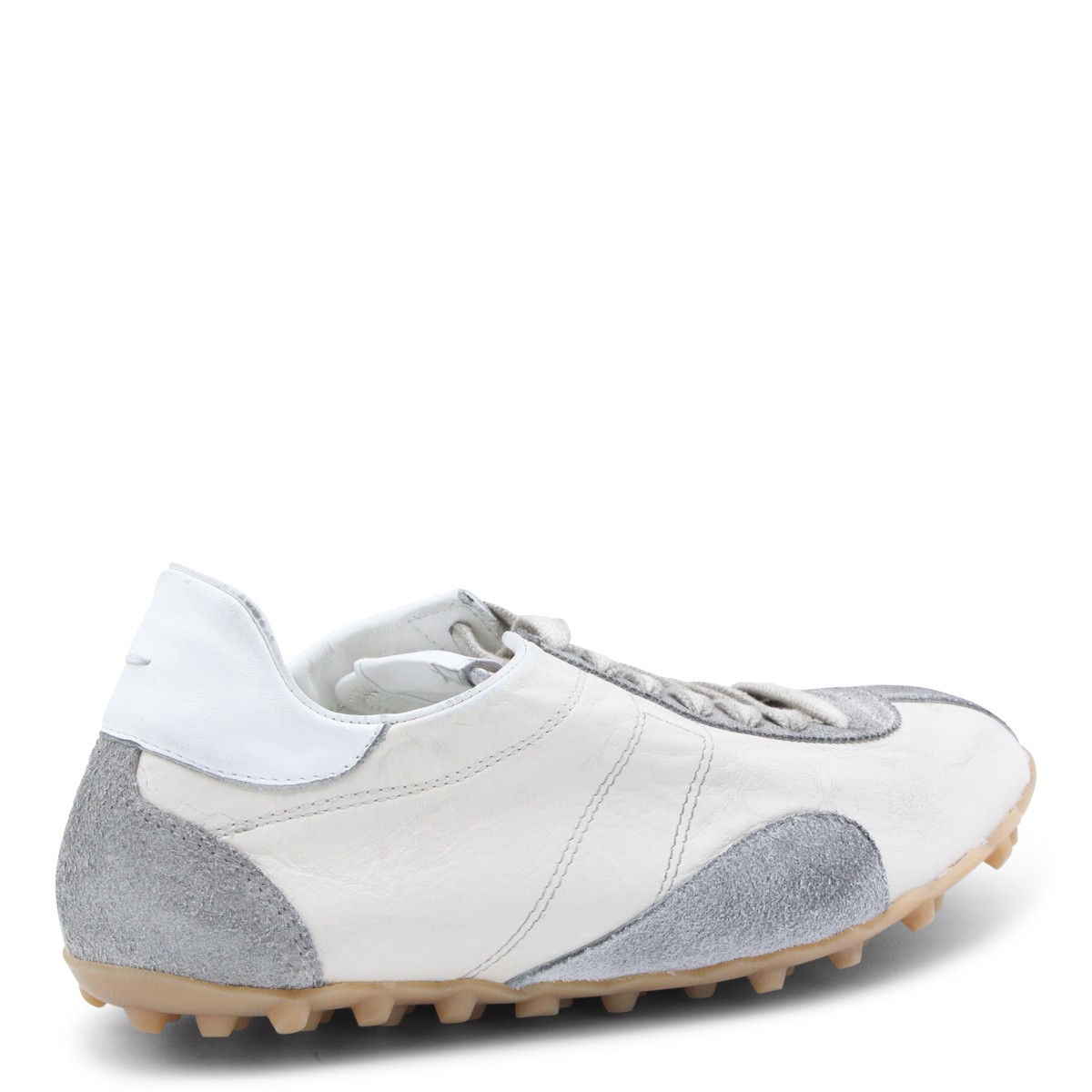 WHITE AND GREY LEATHER SPRINTER LOW...