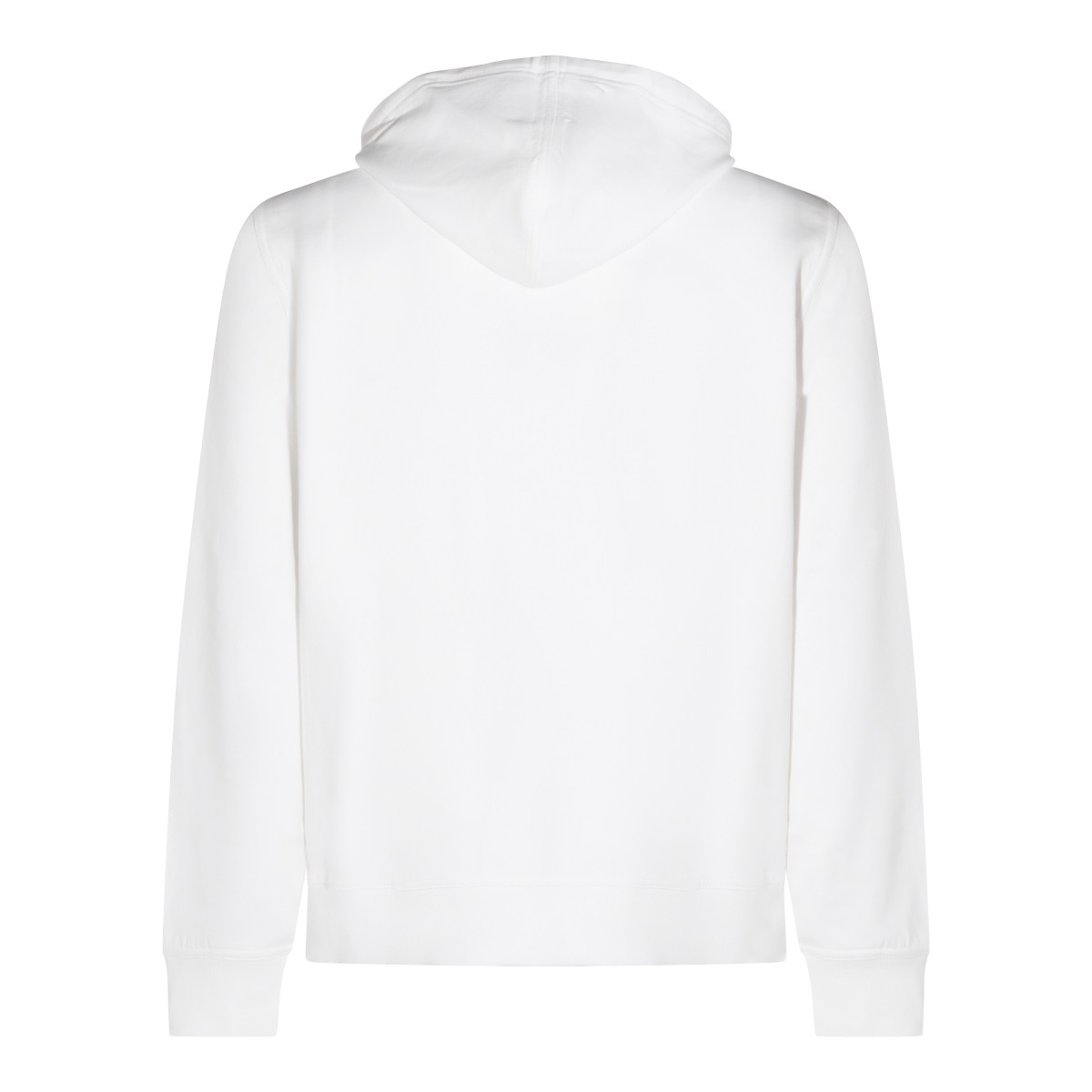 WHITE COTTON SWEATSHIRT