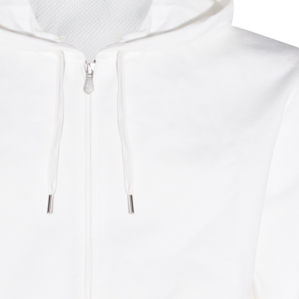 WHITE COTTON SWEATSHIRT