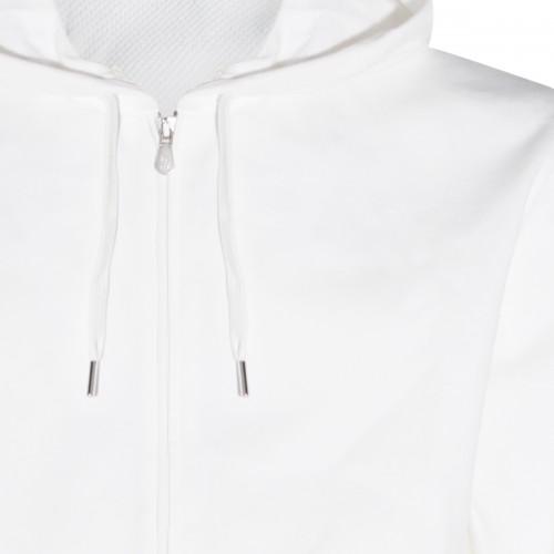 WHITE COTTON SWEATSHIRT