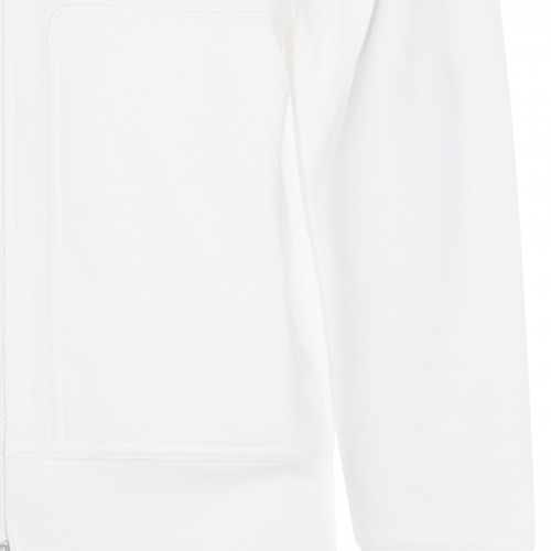 WHITE COTTON SWEATSHIRT