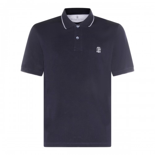NAVY COTTON POLO SHIRT