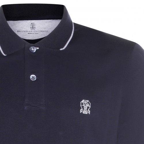 NAVY COTTON POLO SHIRT