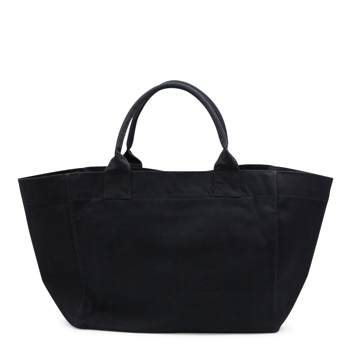 BLACK COTTON TOTE