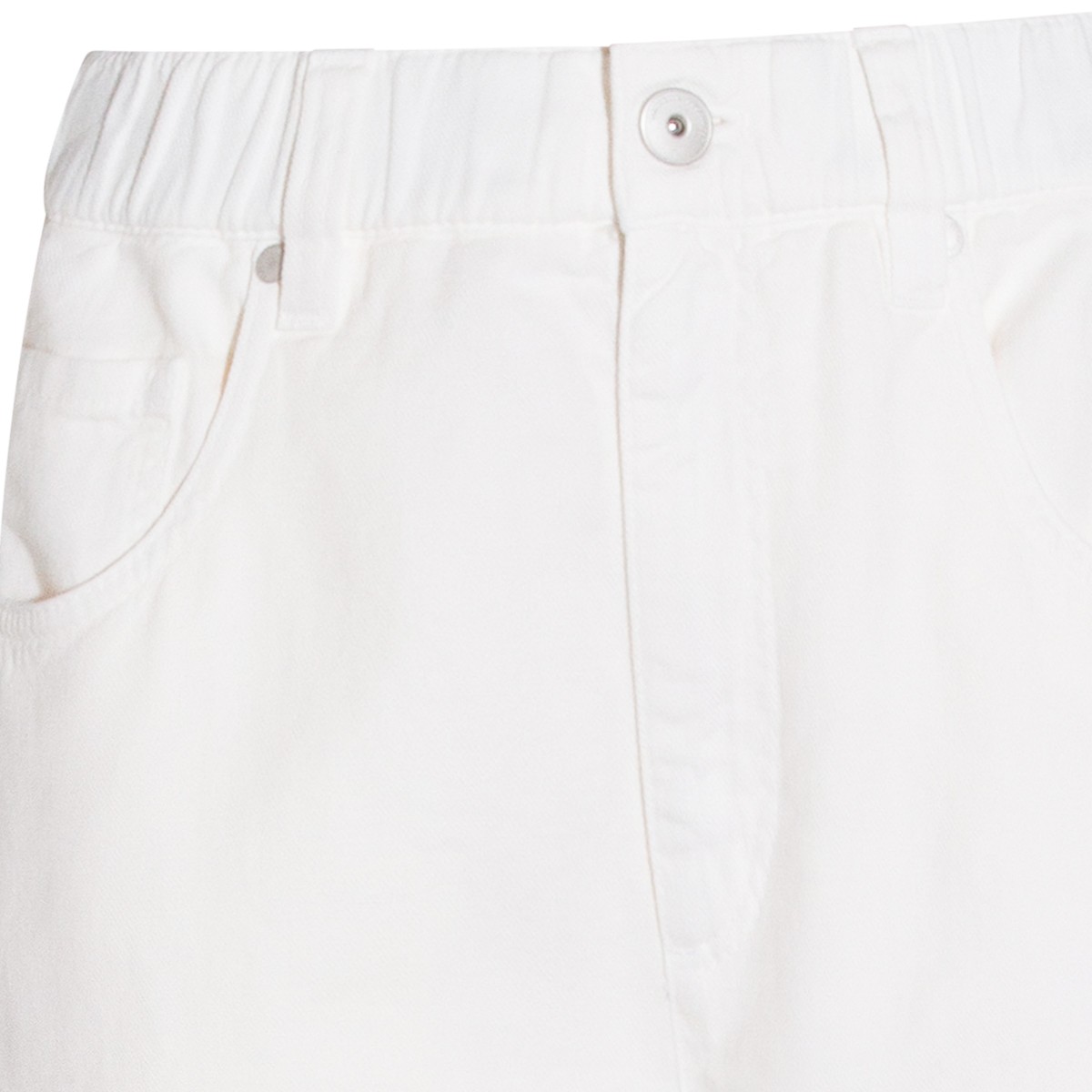 WHITE COTTON JEANS