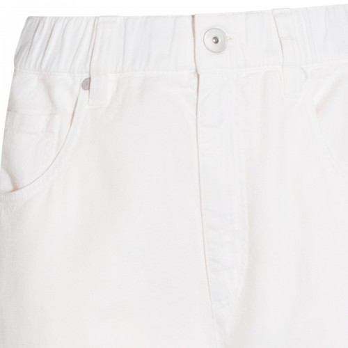 WHITE COTTON JEANS