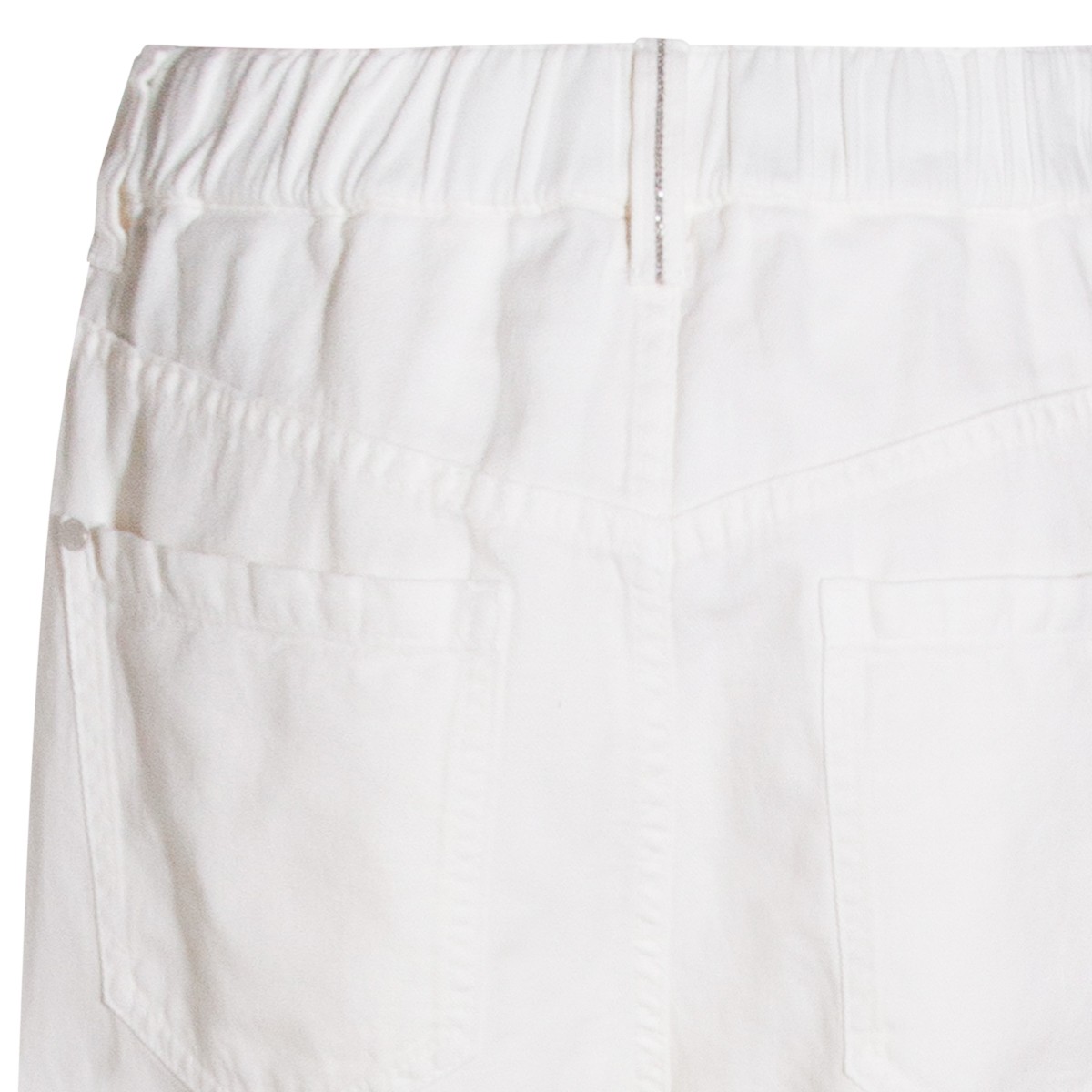 WHITE COTTON JEANS