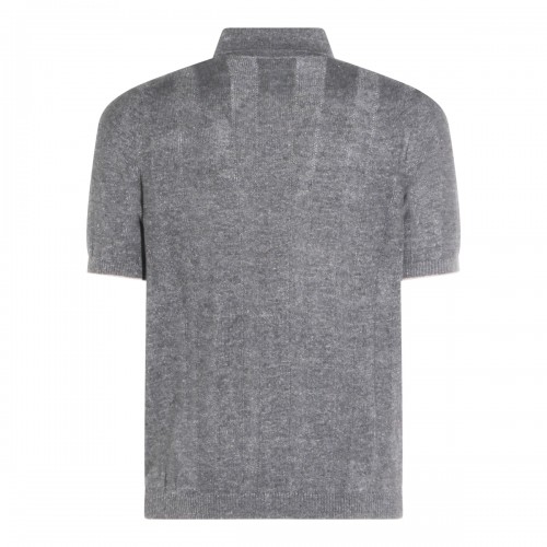 GREY LINEN BLEND SHIRT