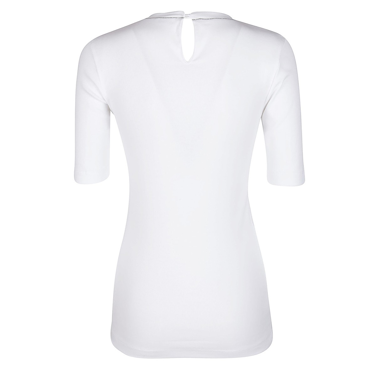 WHITE COTTON T-SHIRT