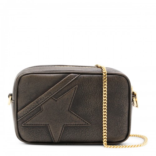DARK BROWN LEATHER CROSSBODY BAG