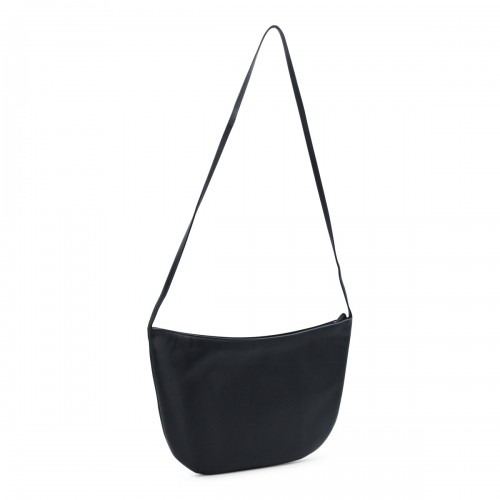 BLACK LEATHER EW IZZY SHOULDER BAG