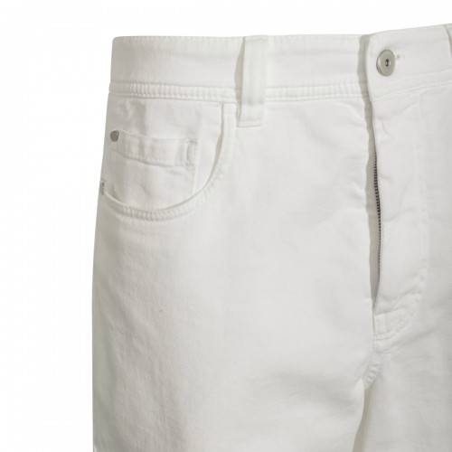 WHITE COTTON JEANS