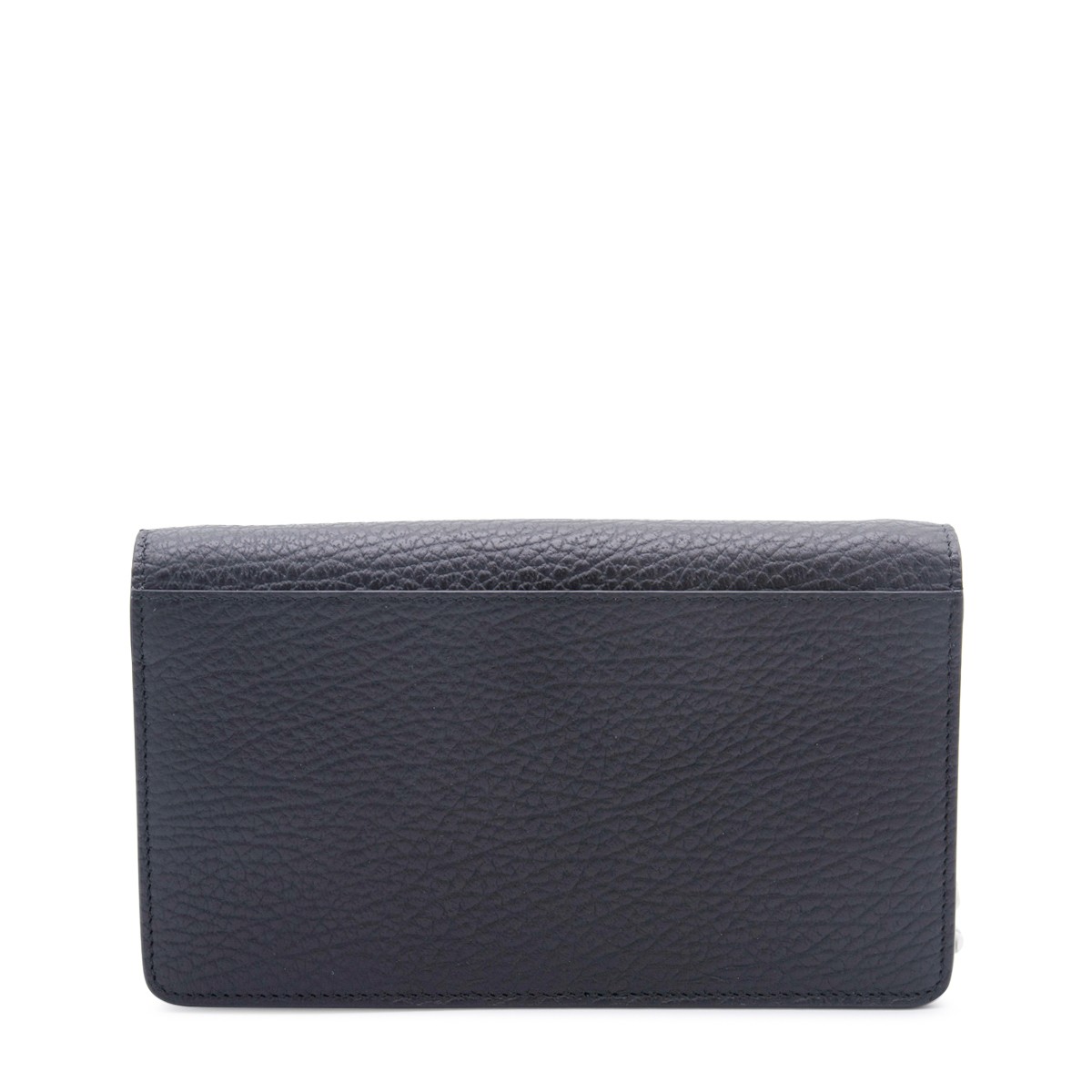 BLACK LEATHER CHAIN WALLET