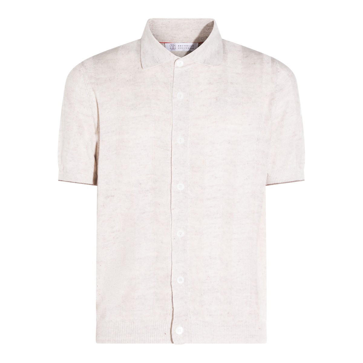 CREAM LINEN BLEND SHIRT