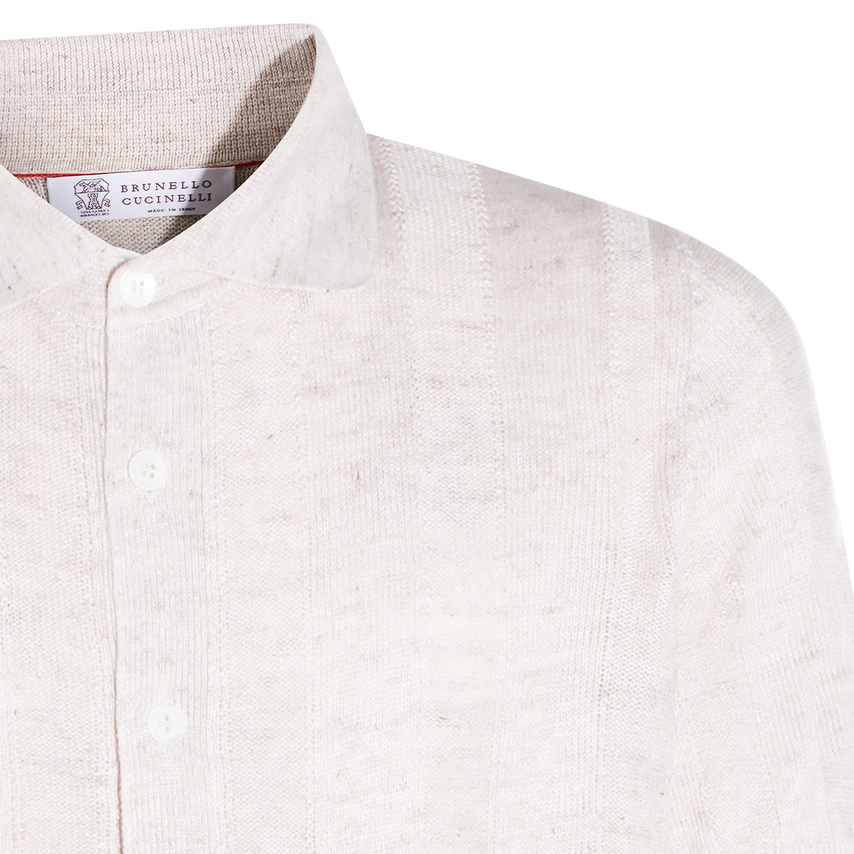 CREAM LINEN BLEND SHIRT