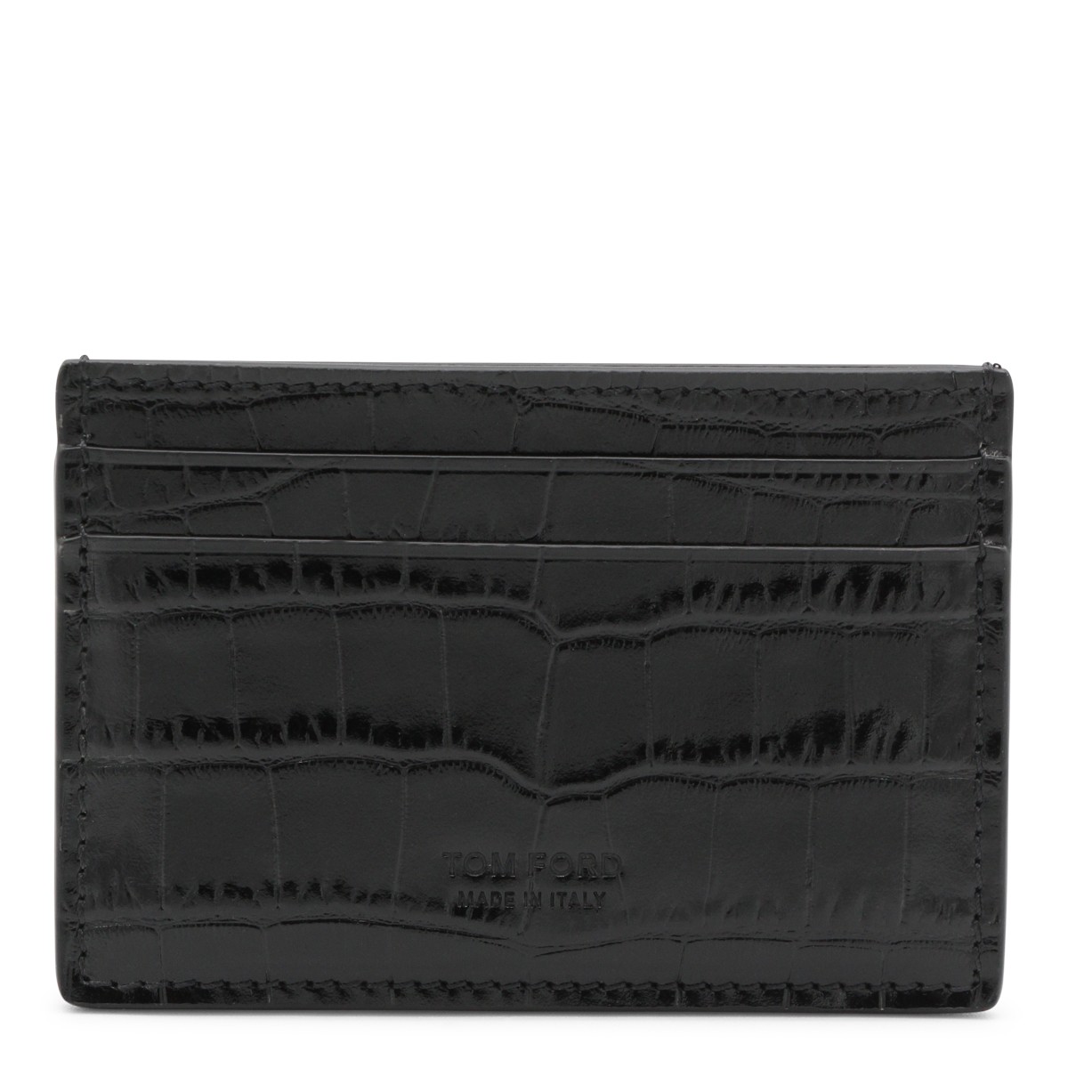 BLACK LEATHER CARD HOLDER