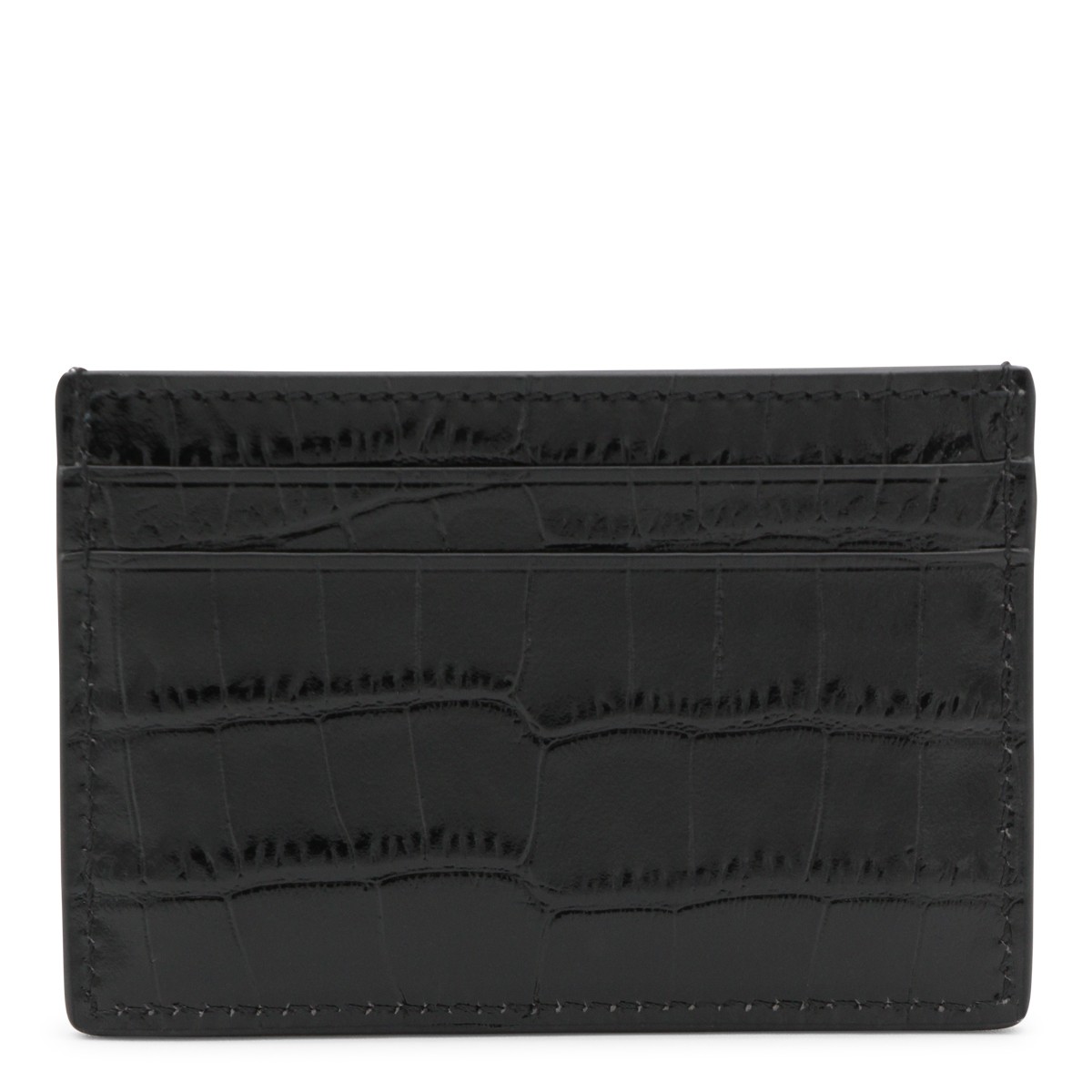 BLACK LEATHER CARD HOLDER