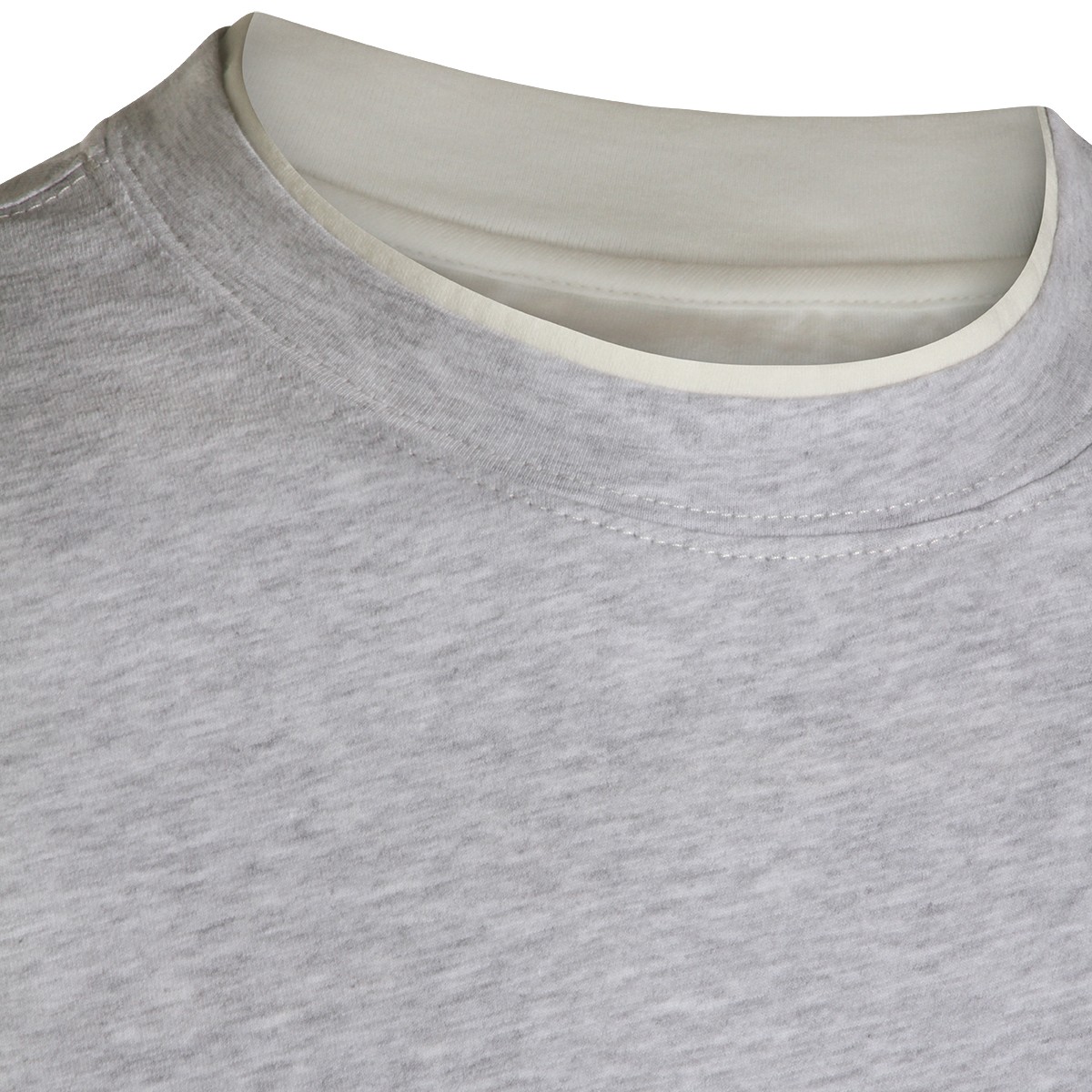 GREY COTTON T-SHIRT