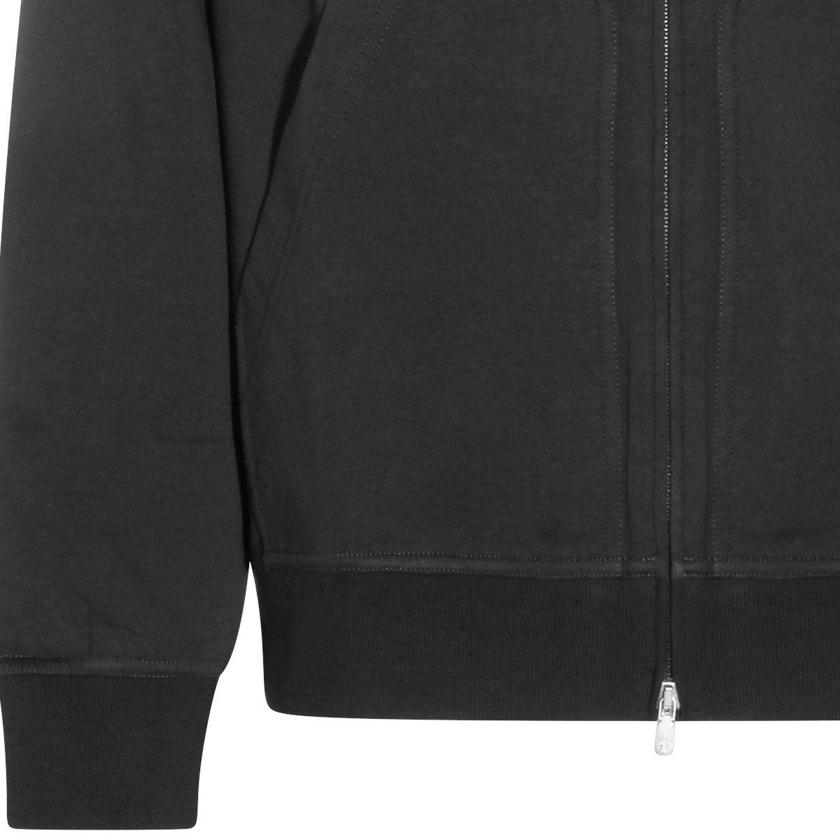 BLACK COTTON SWEATSHIRT