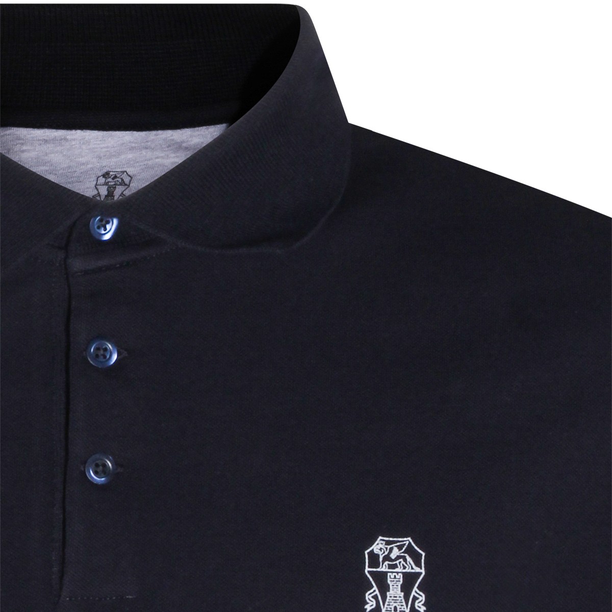 NAVY COTTON POLO SHIRT