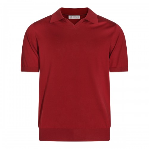 CHERRY COTTON POLO SHIRT