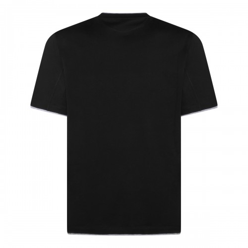 BLACK COTTON T-SHIRT