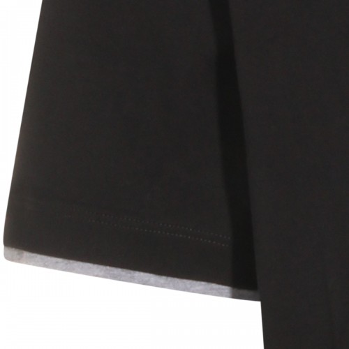 BLACK COTTON T-SHIRT