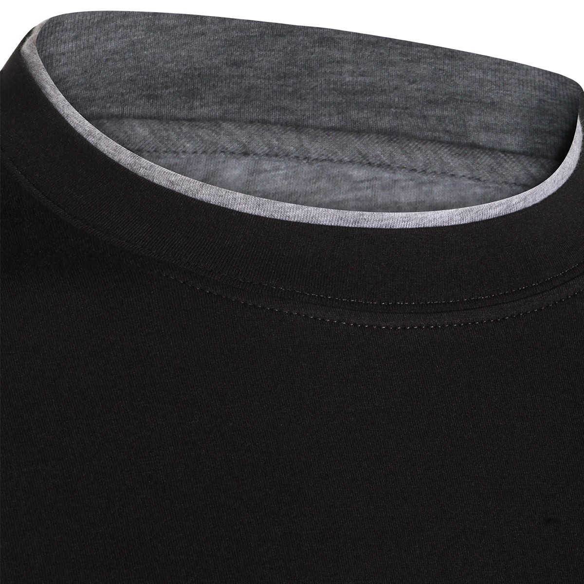 BLACK COTTON T-SHIRT