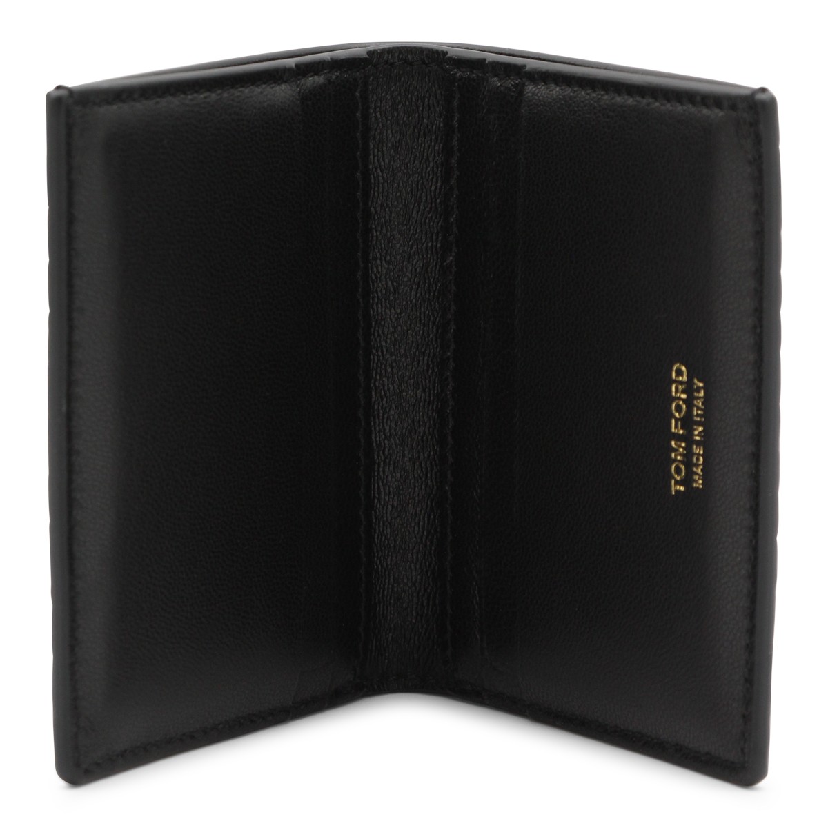 BLACK LEATHER CARD HOLDER