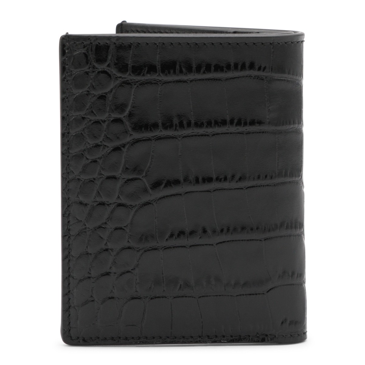 BLACK LEATHER CARD HOLDER