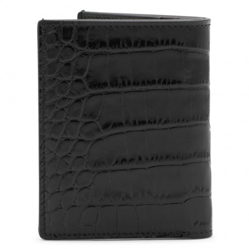 BLACK LEATHER CARD HOLDER