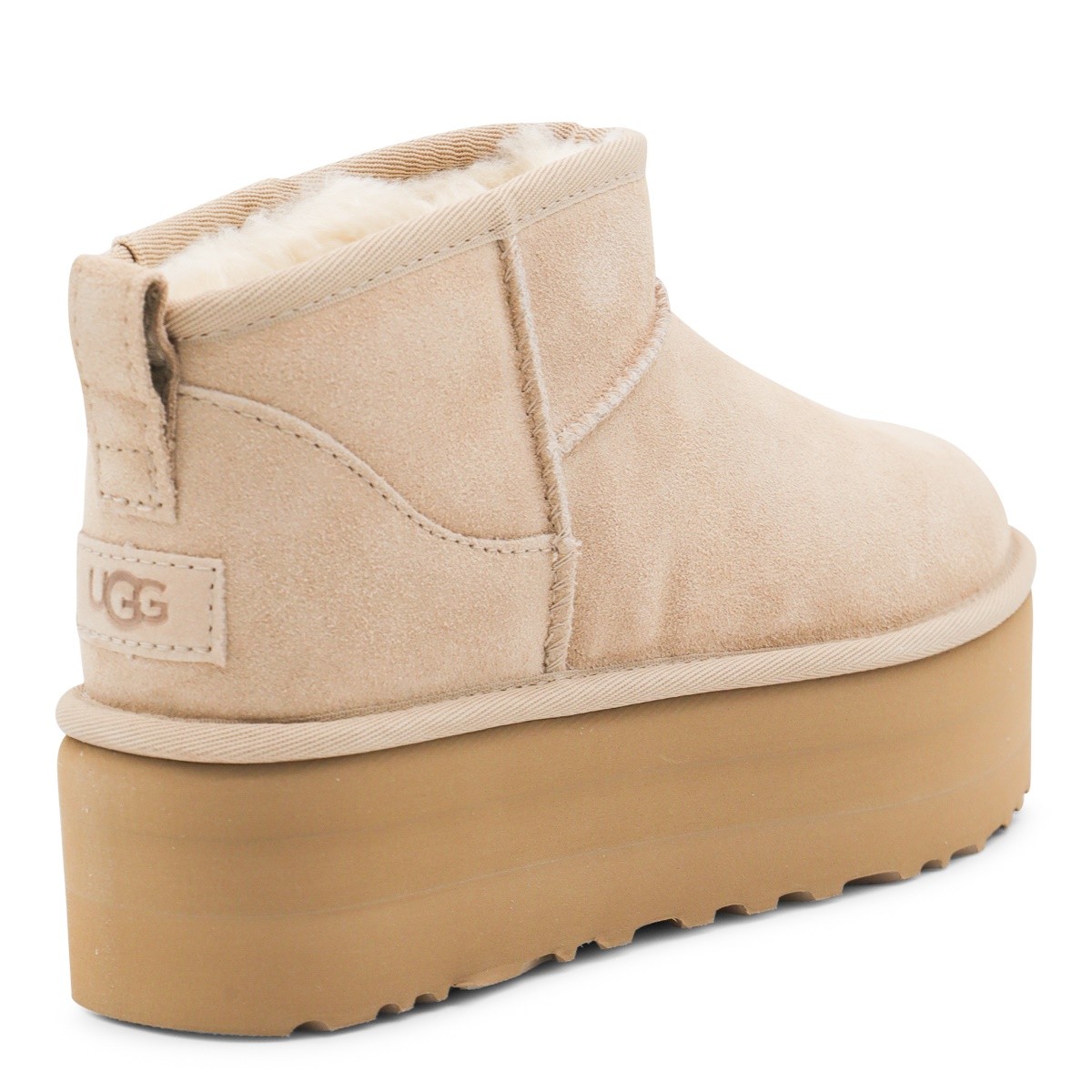 SAND ULTRA MINI PLATFORM BOOTS