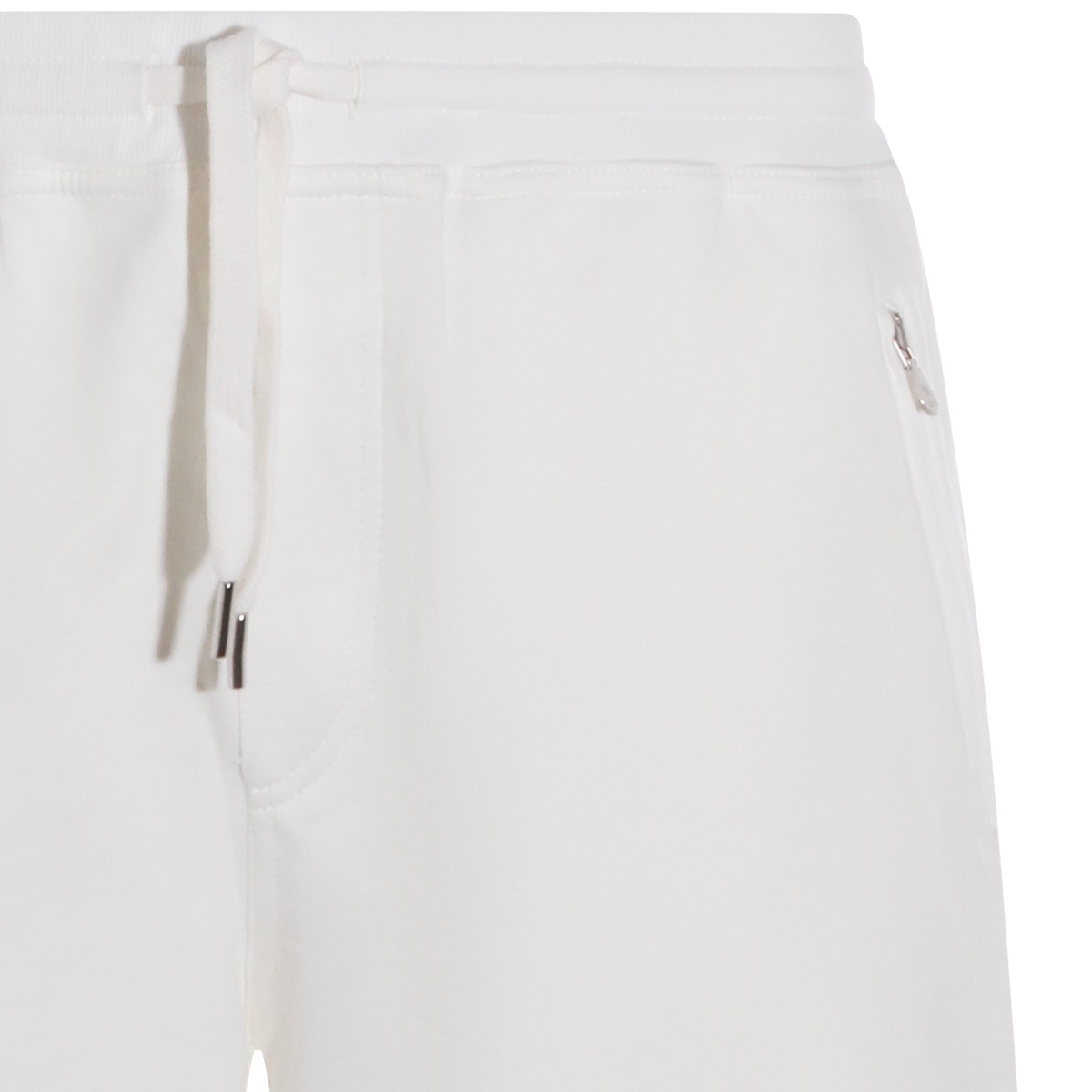 WHITE COTTON SHORTS