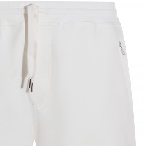 WHITE COTTON SHORTS