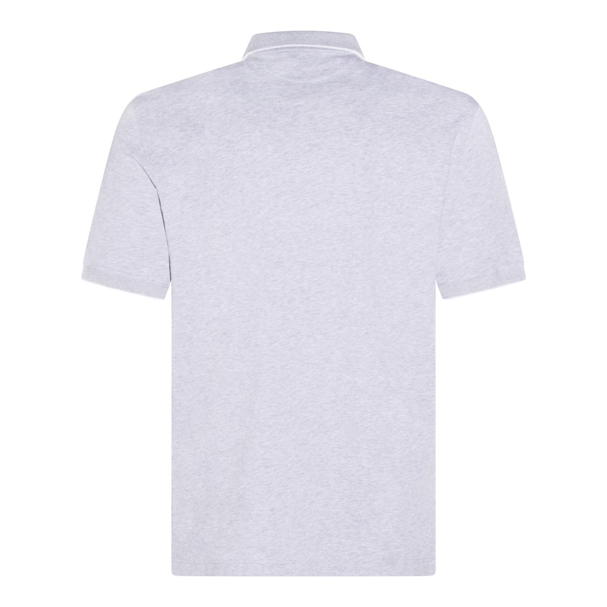 GREY COTTON POLO SHIRT