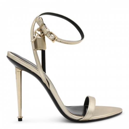 GOLD LEATHER SANDALS
