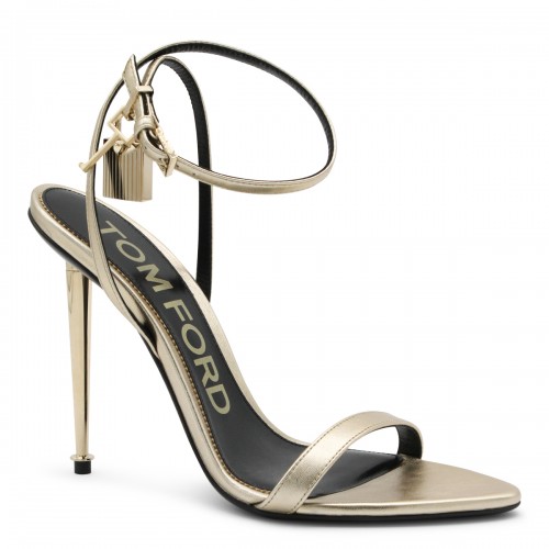 GOLD LEATHER SANDALS 2