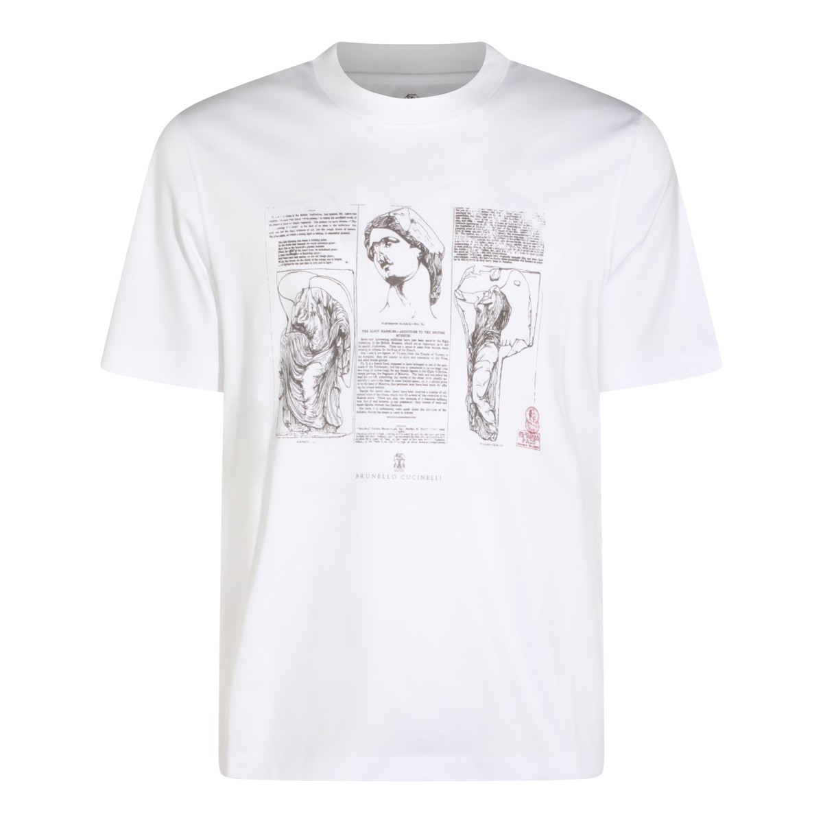 WHITE COTTON T-SHIRT