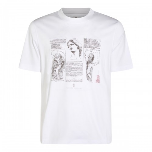 WHITE COTTON T-SHIRT