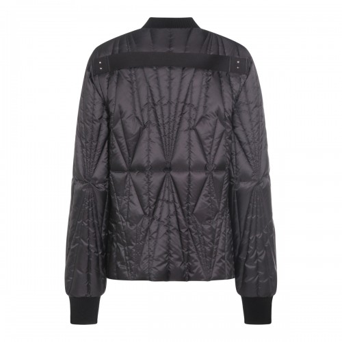 BLACK GEOCAMO FLIGHT DOWN JACKET