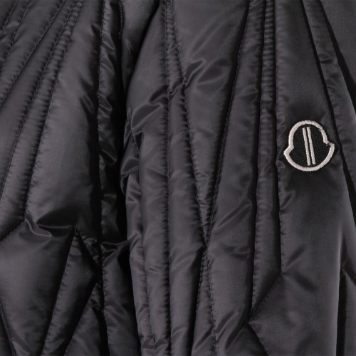 BLACK GEOCAMO FLIGHT DOWN JACKET