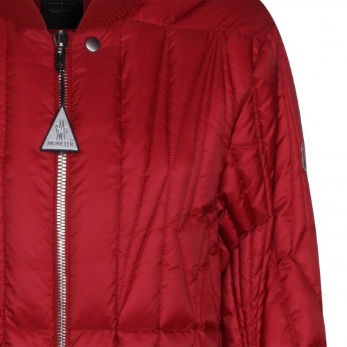 RED GEOCAMO FLIGHT DOWN JACKET