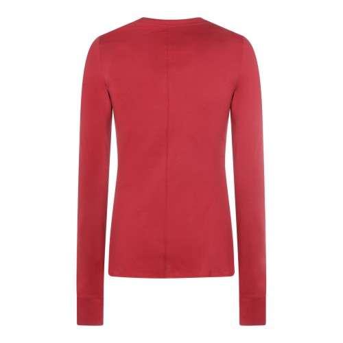 RED COTTON GIRDER KNITWEAR