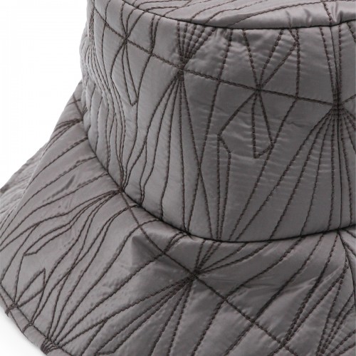 DARK GREY PADDED HAT 2