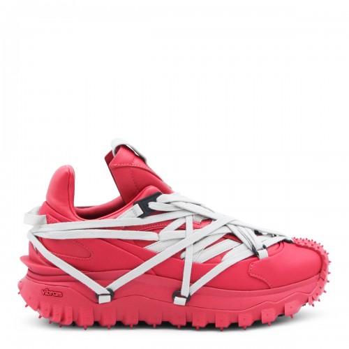RED LEATHER TRAILGRIP MEGALACE SNEAKERS