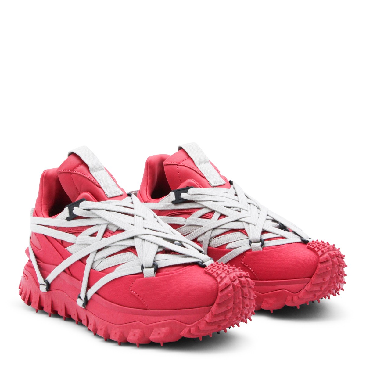 RED LEATHER TRAILGRIP MEGALACE SNEAKERS